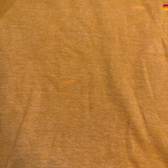 RARE Aviator Nation Sunburst‎ Pullover Rainbow Mustard Yellow M - Picture 9 of 9